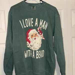 Green Santa Sweatshirt